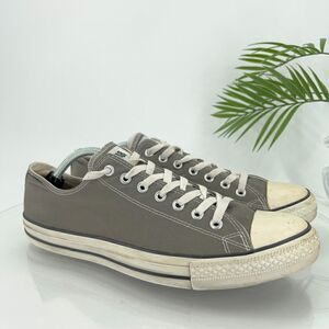 Converse Men’s All Star Chuck Taylor Men's 12 Low Top Gray White Lace Up Shoes
